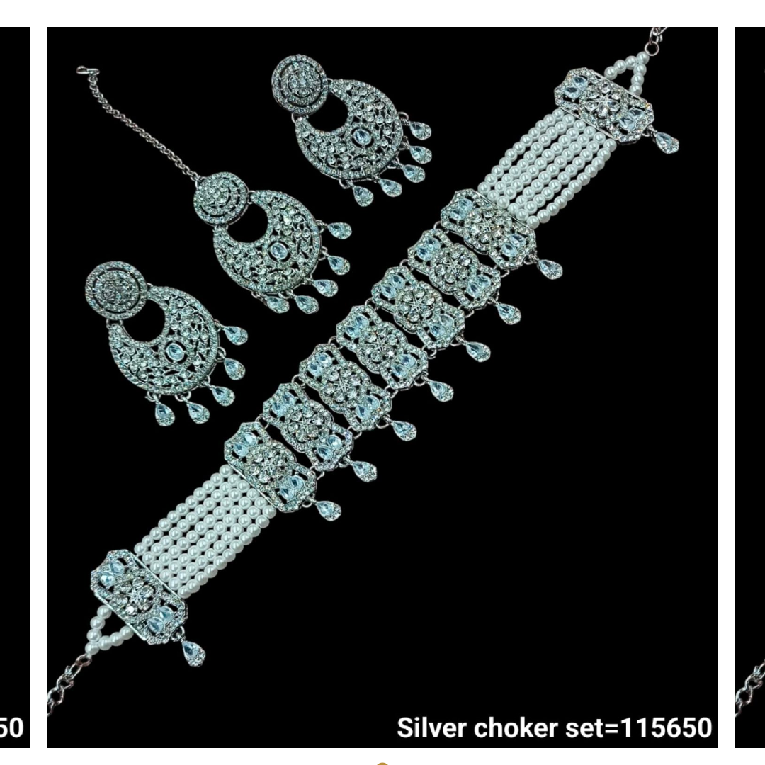 Silver Sultana Choker